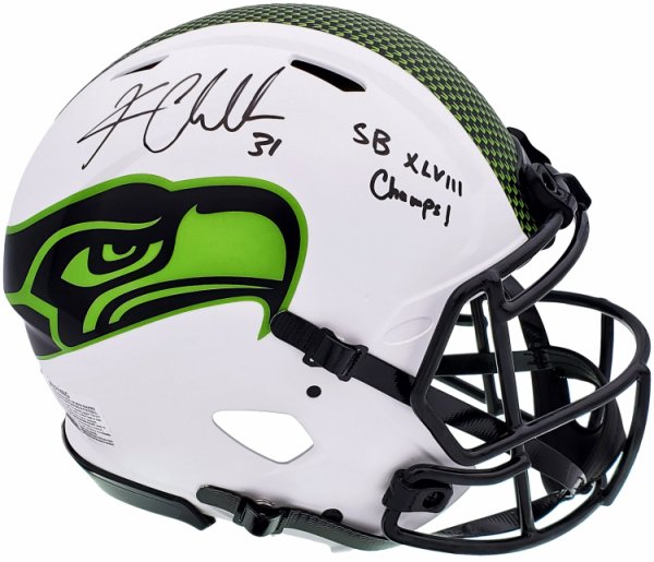 Kam Chancellor Signed Seattle Seahawks Speed Authentic Eclipse NFL Helmet