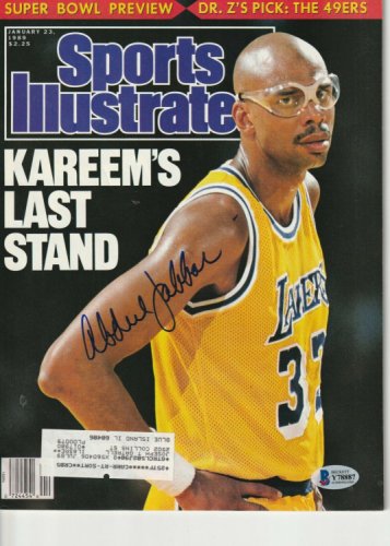 kareem abdul jabbar signed basketball