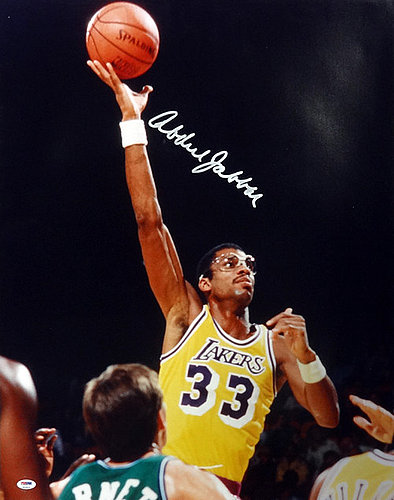 kareem abdul jabbar signed basketball
