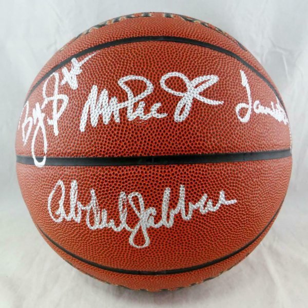 Kareem Abdul Jabbar Autographed Signed Magic Johnson James