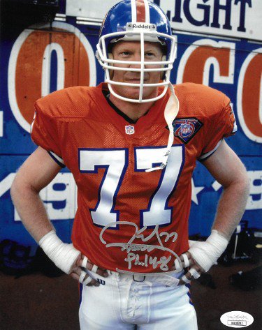 Fanatics Authentic Certified Denver Broncos Mahogany Mini Helmet Super Bowl 50 Champions Logo Display Case 