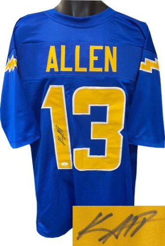 keenan-allen-framed-autographed-dark-blue-jersey – Midwest Memorabilia