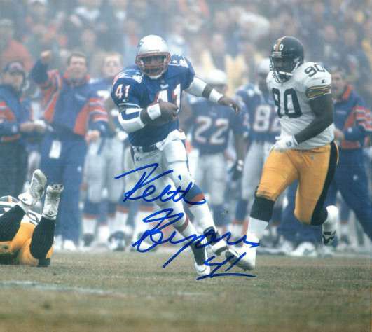 Keith Byars Autographed Signed New England Patriots Photo - Autographs