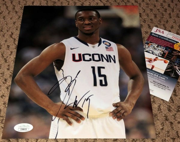 Sports Collectibles Kemba Walker Autographed Signed Uconn Huskies Boston Celtics Custom Style Jersey Jsa Jerseys