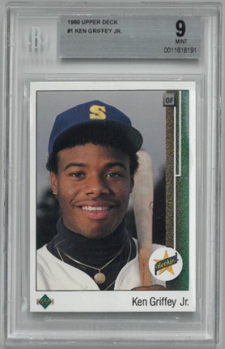 Ken Griffey Jr 1989 Upper Deck Baseball Rookie Card RC 1 Beckett 