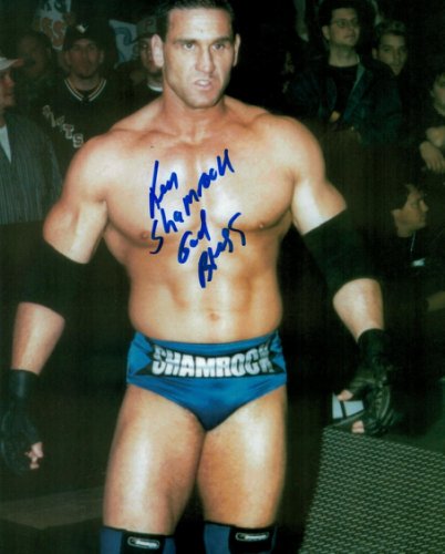 Ken Shamrock Signed WWE 8x10 Photo PSA/DNA COA WWF Intercontinental Champion MMA 