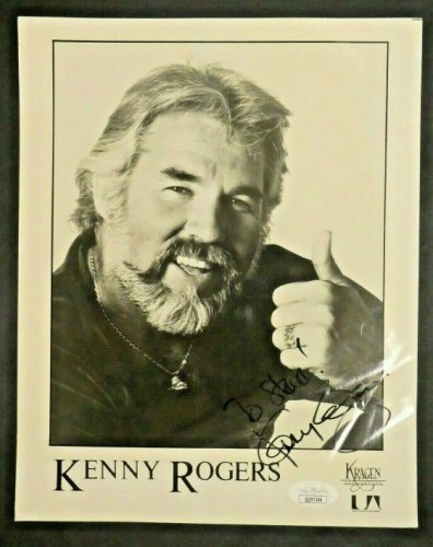 Kenny Rogers Portrait B/W   8x10 Glossy Photo 