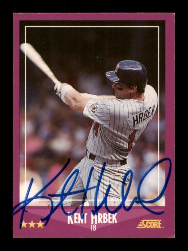 Kent Hrbek 1982 Topps Rookie Signed Autographed Card #766 Minnesota Twins