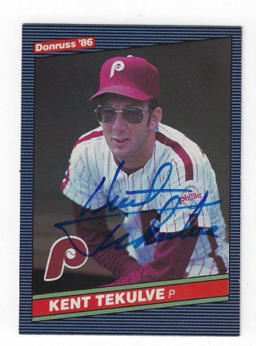 Philadelphia Phillies Kent Tekulve signed 1988 Donruss Card