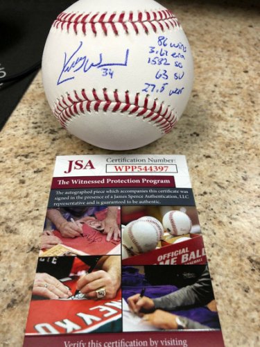 kerry wood autographed baseball
