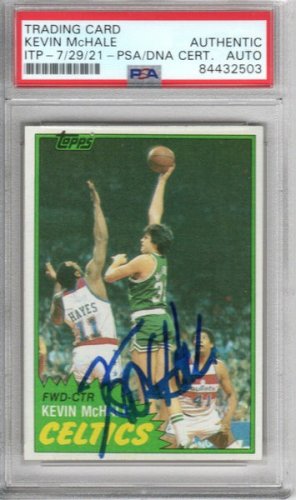 Kevin Mchale Autographed Signed Boston Celtics Encapsulated 1981 Topps Rookie Trading Card #75 PSA/DNA Authentic Auto