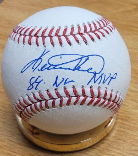 Kevin Mitchell Signed OML Baseball Inscribed 89 NL MVP (PSA)