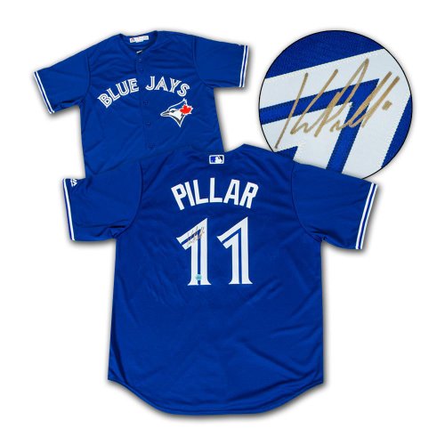 BLUE JAYS AUTHENTICS CHARITY AUCTION-2015 GAME-USED MEMORIAL DAY JERSEY  WORN MAY 25th BLUE JAYS VS. WHITE SOX-#11 KEVIN PILLAR-HZ764378
