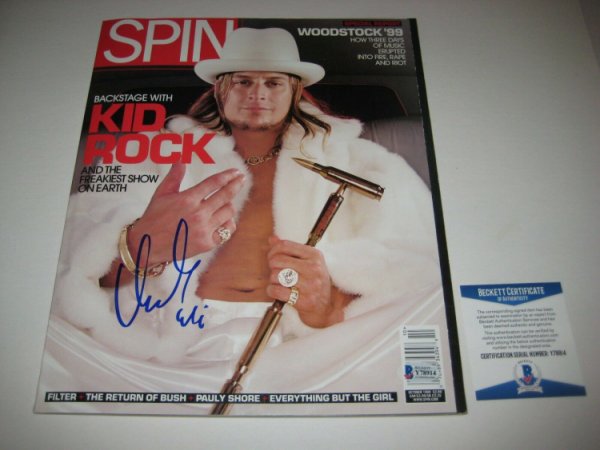 Photo Kid Rock Autograph Signed 8 x 10 
