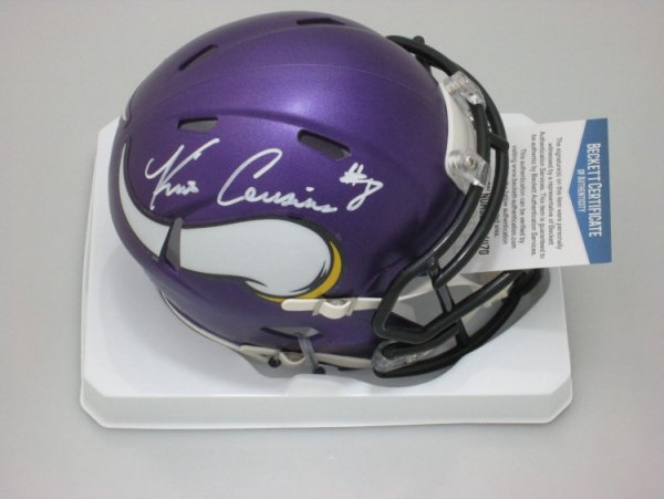 Kirk Cousins Autographed Signed Vikings Speed Mini Helmet Auto - Beckett