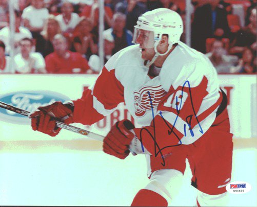 Steve Yzerman Detroit Red Wings Autographed Signed 500th Goal 8x10