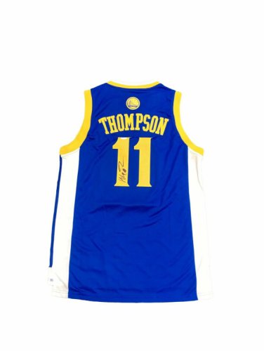 klay thompson autographed jersey