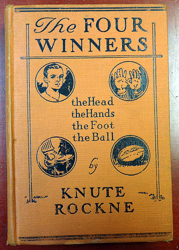 Knute Rockne Autographed Signed The Four Winners Book Sincerely PSA/DNA