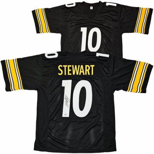 The Jersey Source Autographs Kordell Stewart Autographed Black Pro Style Jersey- Beckett W Hologram *Black