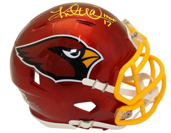 Kurt Warner Autographed Signed Arizona Cardinals Flash Mini Helmet HOF Beckett