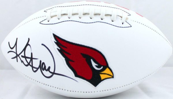 Kurt Warner Autographed Signed Arizona Cardinals Logo Football-Beckett W Hologram