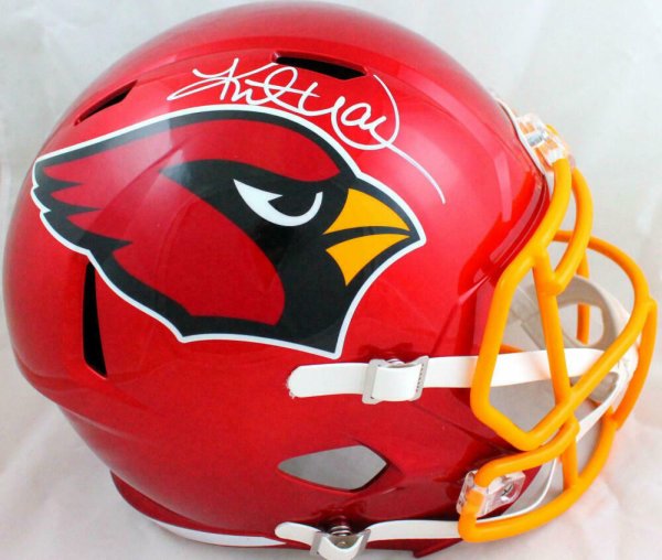 Kurt Warner Autographed Signed Cardinals Flash Speed F/S Helmet-Beckett W Hologram White
