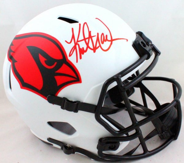 Kurt Warner Autographed Signed Cardinals Lunar Speed F/S Helmet- Beckett W Red