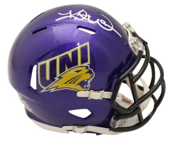 Kurt Warner Autographed Signed Northern Iowa Panthers Speed Mini Helmet Beckett