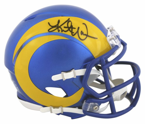 Kurt Warner Autographed Signed Rams Authentic 2020 Speed Mini Helmet Beckett Witnessed