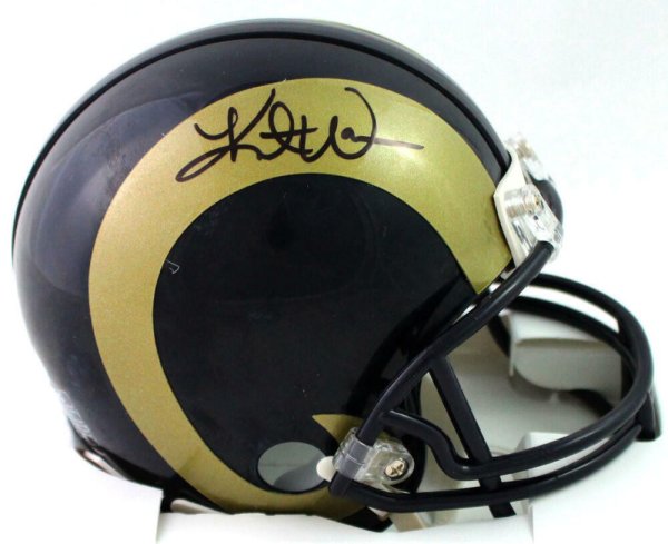 Kurt Warner Autographed Signed St. Louis Rams 00-16 Mini Helmet - Beckett W Black