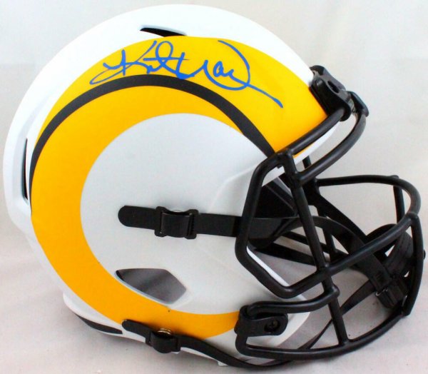 Kurt Warner Autographed Signed St. Louis Rams Lunar Speed F/S Helmet- Beckett W Blue