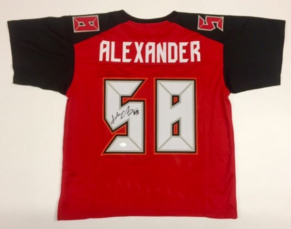 San Francisco Red Custom Kwon Alexander Signed Football Jersey Autographed and JSA Authenticated 