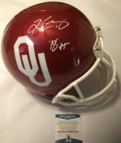 Kyler Murray Autographed Signed Full Size Oklahoma Sooners Helmet '18 Ht' Beckett COA