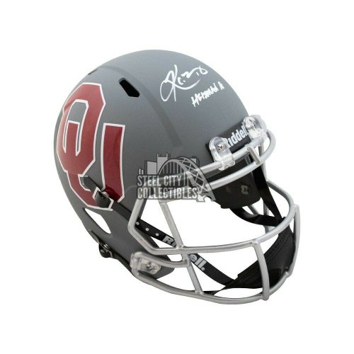 Kyler Murray Autographed Signed Heisman 18 Oklahoma Sooners Amp Full-Size Helmet - Beckett