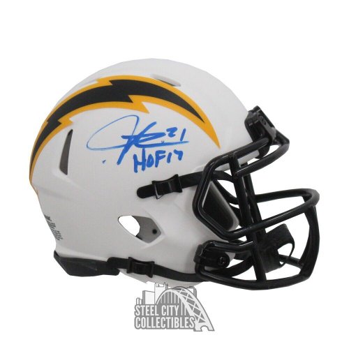 Ladainian Tomlinson Autographed Signed Chargers HOF 17 Lunar Mini Football  Helmet - Beckett