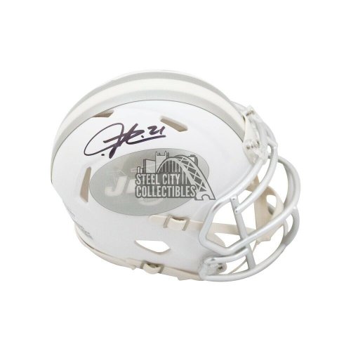 Ahmad Sauce Gardner Autographed Jets White Matte Speed Mini Helmet  Beckett - Game Day Legends