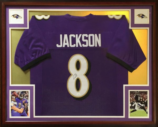 autographed lamar jackson jersey