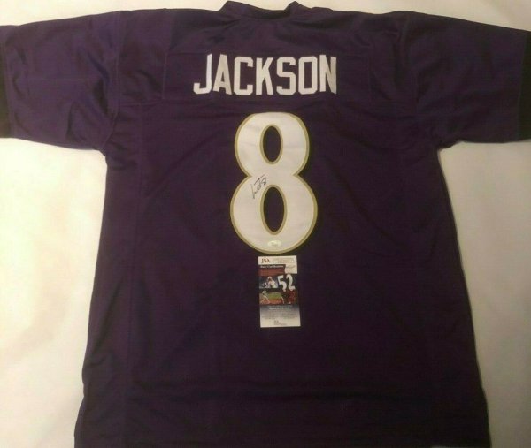 lamar jackson autographed jersey