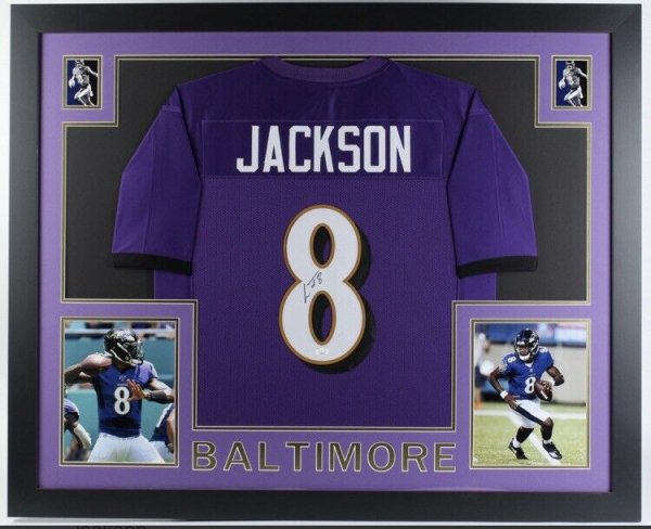 lamar jackson signed jersey ravens