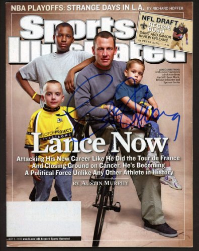 Lance Armstrong Autographed Signed Sports Illustrated Magazine Beckett Beckett
