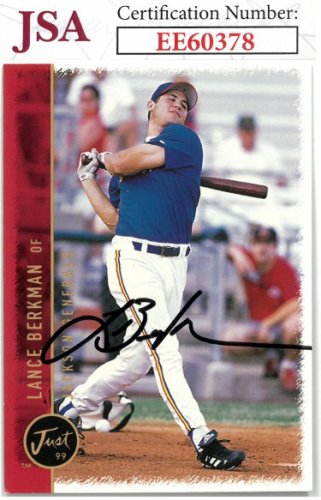 Lance Berkman 1999 Team Best Minor League Autograph Rookie Card On Card Auto