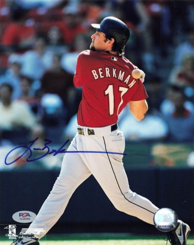 Signature Collectibles LANCE BERKMAN AUTOGRAPHED HAND SIGNED HOUSTON ASTROS  JERSEY