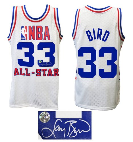 Larry Bird Autographed Signed 1985 All Star Game White Mitchell & Ness Throwback NBA Swingman Jersey