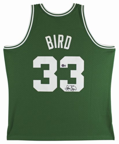 Larry Bird Autographed Signed Authentic 1985 Green M&N Hwc Swingman Jersey Beckett Witnessed