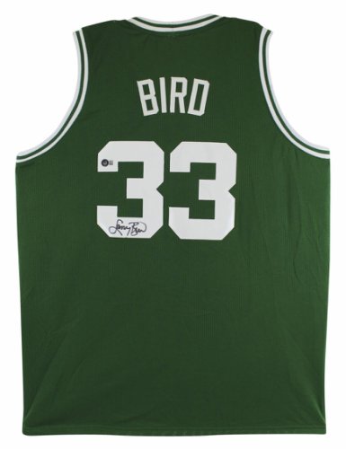 Larry Bird Autographed Signed Authentic Green Pro Style Jersey Beckett