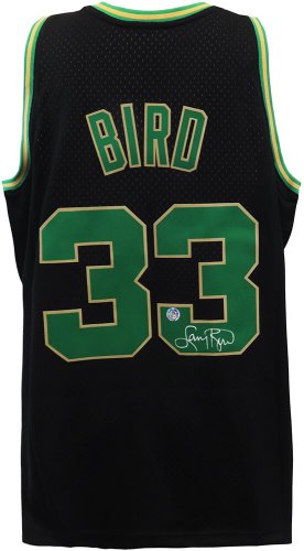 Larry Bird Autographed Mitchell Ness Boston Celtics AUTHENTIC Jersey (front  signed)