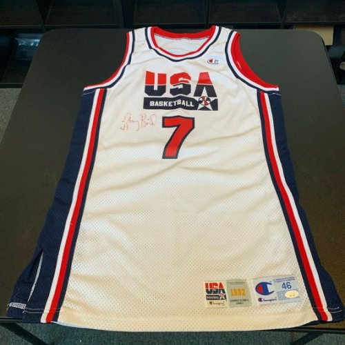 Larry Bird Autographed Signed Game Used 1992 Olympics Team Usa Jersey JSA & Sports Investors