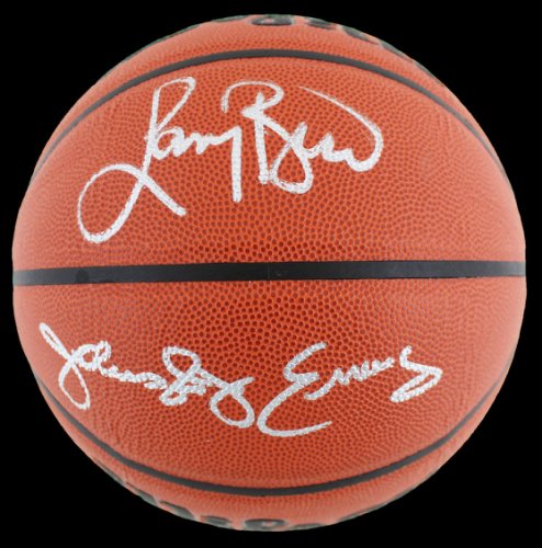 Larry Bird Autographed Signed & Julius "Dr. J." Erving Authentic Wilson Basketball Beckett Wit