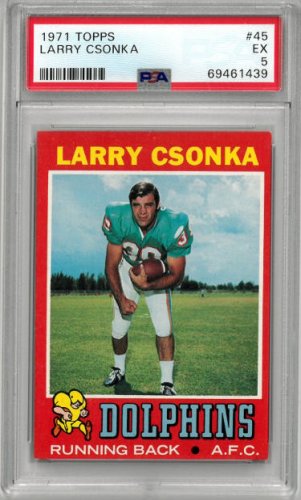 FRAMED LARRY CSONKA AUTOGRAPHED SIGNED INSC MIAMI DOLPHINS JERSEY BECKETT  COA, #1862800819