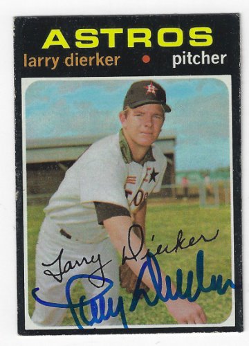 Larry Dierker autographed Baseball Card (Houston Astros) 1973